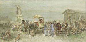 Market Place with Romans and Batavians by Charles Rochussen